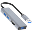 ADS-310A USB Adapter to 3 x USB 3.0 + 2 x Card Reader Slots Multi-Port Hub - USB 3.0 HUB by PMC TechLife | Online Shopping South Africa | PMC TechLife | Buy Now Pay Later Mobicred