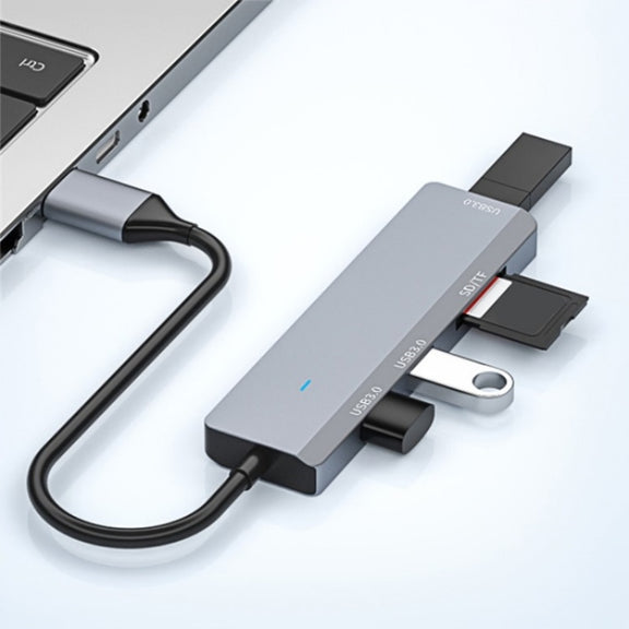 ADS-310A USB Adapter to 3 x USB 3.0 + 2 x Card Reader Slots Multi-Port Hub