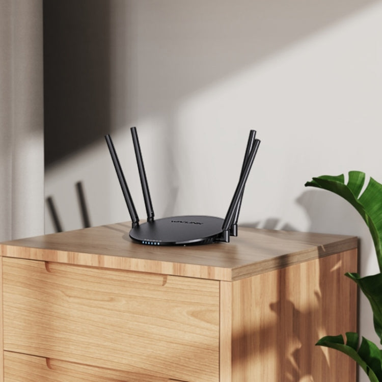 WAVLINK WN530G3 4x 5dBi Foldable Antenna AC1200 Dual Band Wireless Repeater Router, Plug:EU Plug