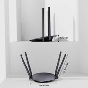 WAVLINK WN530G3 4x 5dBi Foldable Antenna AC1200 Dual Band Wireless Repeater Router, Plug:UK Plug