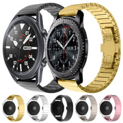 For Samsung Galaxy Watch3 45mm 22mm One Bead Paint Butterfly Buckle Alloy Watch Band(Silver)