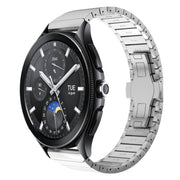 For Xiaomi Watch 2 Pro 22mm One Bead Paint Butterfly Buckle Alloy Watch Band(Silver)