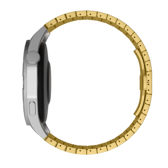For Garmin Forerunner 255 22mm One Bead Paint Butterfly Buckle Alloy Watch Band(Gold)