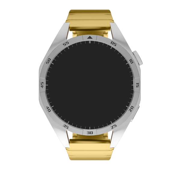 For Garmin Venu 2 22mm One Bead Paint Butterfly Buckle Alloy Watch Band(Gold)