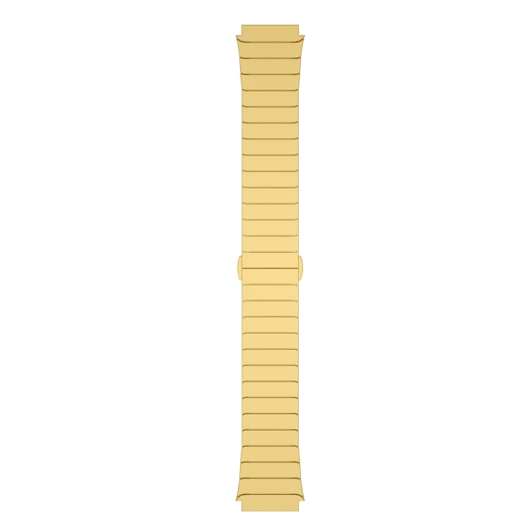 For COROS Pace 3 22mm One Bead Paint Butterfly Buckle Alloy Watch Band(Gold)