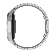 For Ticwatch E2 22mm One Bead Paint Butterfly Buckle Alloy Watch Band(Silver)