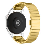 For Ticwatch E2 22mm One Bead Paint Butterfly Buckle Alloy Watch Band(Gold)