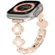 For Apple Watch Ultra 49mm Four Leaf Clover Quick-Release Metal Chain Watch Band(Rose Gold) - free shipping - PMC TechLife - Order now!