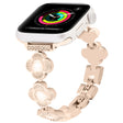 For Apple Watch Series 3 42mm Four Leaf Clover Quick-Release Metal Chain Watch Band(Rose Gold) - free shipping - PMC TechLife - Order now!