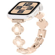 For Apple Watch SE 2023 40mm Four Leaf Clover Quick-Release Metal Chain Watch Band(Rose Gold) - free shipping - PMC TechLife - Order now!