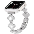 For Apple Watch Series 7 41mm Four Leaf Clover Quick-Release Metal Chain Watch Band(Silver) - free shipping - PMC TechLife - Order now!
