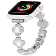 For Apple Watch Series 3 38mm Four Leaf Clover Quick-Release Metal Chain Watch Band(Silver) - free shipping - PMC TechLife - Order now!