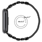 For Xiaomi Smart Band 9 / 9 NFC Fashion Bracelet Metal Watch Band(Silver)