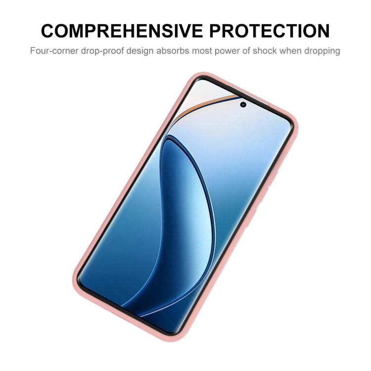 For Realme 12 Pro+ ENKAY Liquid Silicone Soft Shockproof Phone Case(Beige)