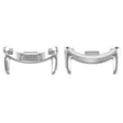 For Xiaomi Smart Band 9 NFC 12mm 1 Pair Metal Watch Band Connector(Silver) - Watch Bands by PMc TechLife | Online Shopping South Africa | PMc TechLife | Buy Now Pay Later Mobicred