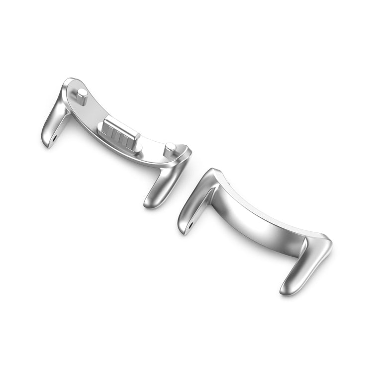 For Xiaomi Smart Band 9 12mm 1 Pair Metal Watch Band Connector(Silver)
