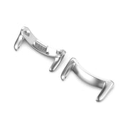 For Xiaomi Smart Band 9 12mm 1 Pair Metal Watch Band Connector(Silver)