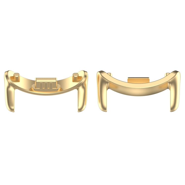 For Xiaomi Smart Band 9 12mm 1 Pair Metal Watch Band Connector(Gold)