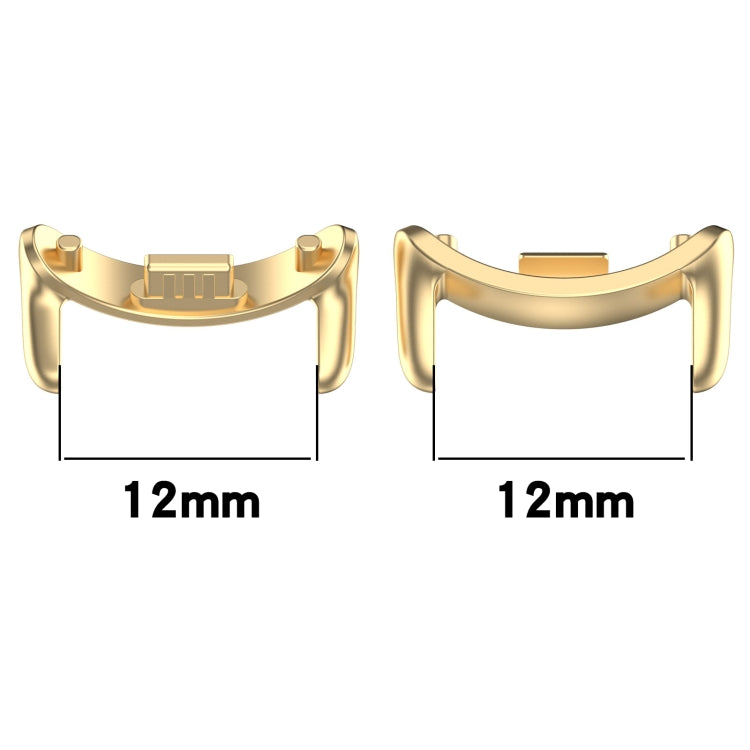 For Xiaomi Smart Band 9 NFC 12mm 1 Pair Metal Watch Band Connector(Black)