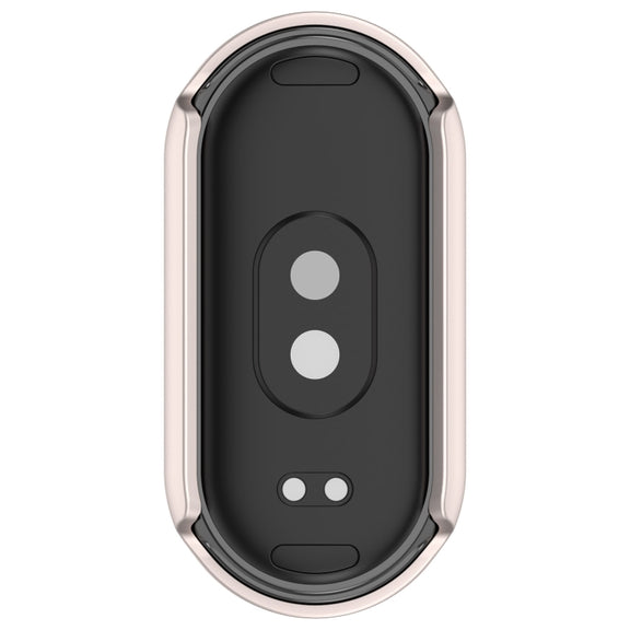 For Xiaomi Smart Band 9 NFC Diamond Half Coverage Hollow PC Watch Protective Case(Starlight)