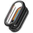 For Xiaomi Smart Band 9 Diamond Half Coverage Hollow PC Watch Protective Case(Black) - Watch Cases by PMC TechLife | Online Shopping South Africa | PMC TechLife | Buy Now Pay Later Mobicred