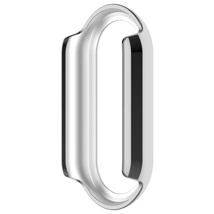 For Xiaomi Smart Band 9 Diamond Half Coverage Hollow PC Watch Protective Case(Silver)