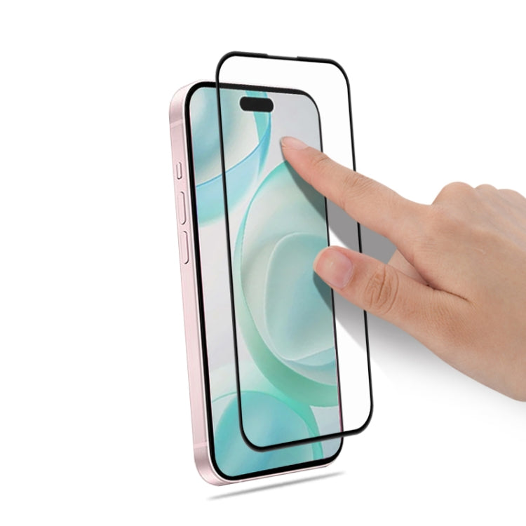 For iPhone 16 Pro mocolo 2.5D Full Glue Full Cover Tempered Glass Film
