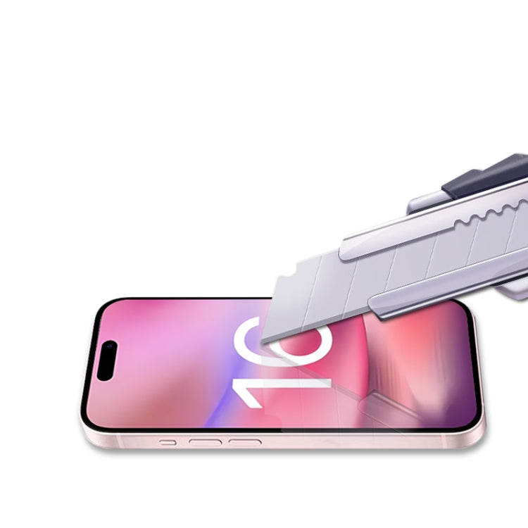 For iPhone 16 Plus mocolo 2.5D Full Glue Full Cover Tempered Glass Film