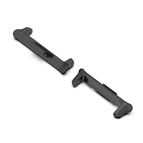 For vivo iQOO Watch GT 22mm 1 Pair Metal Watch Band Connector(Black)