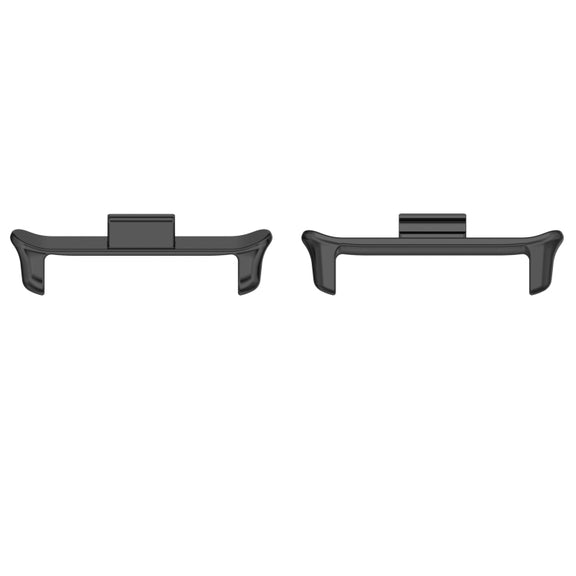 For vivo iQOO Watch GT 22mm 1 Pair Metal Watch Band Connector(Black)