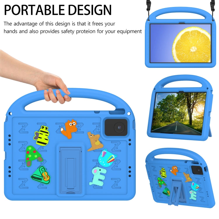 For Lenovo Tab M11 / Xiaoxin Pad 11 2024 Cartoon Sparrow EVA Shockproof Tablet Case(Blue)