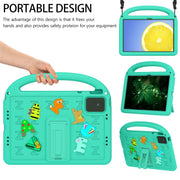 For Lenovo Tab M11 / Xiaoxin Pad 11 2024 Cartoon Sparrow EVA Shockproof Tablet Case(Glacier Green)