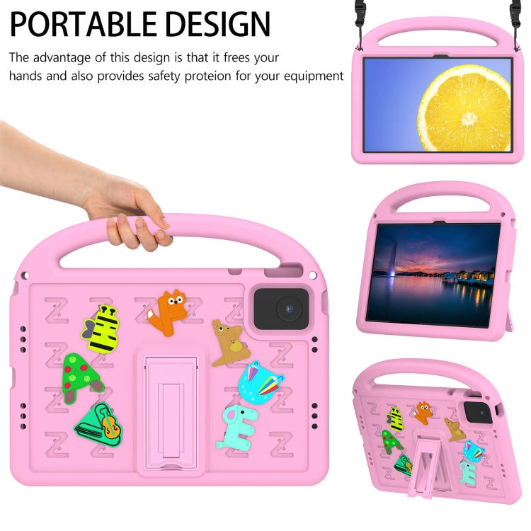 For Lenovo Tab M11 / Xiaoxin Pad 11 2024 Cartoon Sparrow EVA Shockproof Tablet Case(Pink)