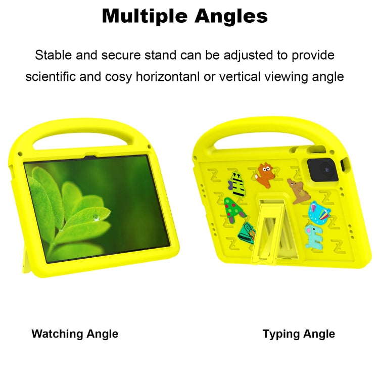 For Lenovo Tab M11 / Xiaoxin Pad 11 2024 Cartoon Sparrow EVA Shockproof Tablet Case(Yellow)