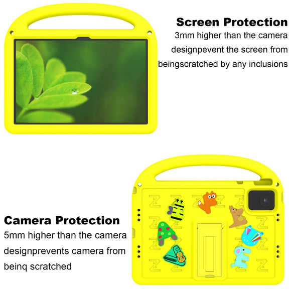 For Lenovo Tab M11 / Xiaoxin Pad 11 2024 Cartoon Sparrow EVA Shockproof Tablet Case(Yellow)