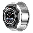 For Huawei Watch Ultimate / Buds 22mm Double Lock Buckle Turtle Steel Watch Band(Silver) - free shipping - PMC TechLife - Order now!