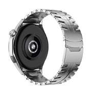 For Huawei Watch GT Runner 22mm Double Lock Buckle Turtle Steel Watch Band(Silver)