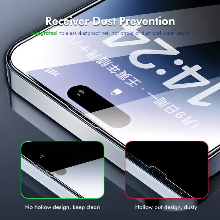 For iPhone 15 Pro Max ENKAY 300C Super Large Arc Full Coverage High Aluminum-silicon Tempered Glass Film