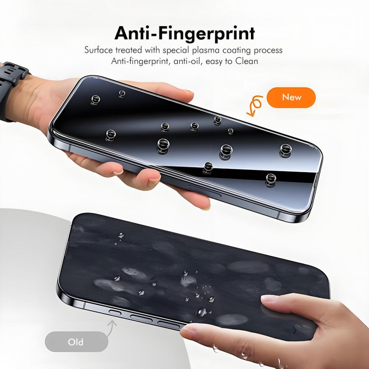 For iPhone 16 Pro Max ENKAY 300C Super Large Arc Full Coverage High Aluminum-silicon Tempered Glass Film