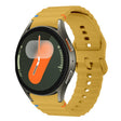 For Samsung Galaxy Watch 7 40 / 44mm Wave Pattern Stitched Silicone Watch Band(Yellow) - free shipping - PMC TechLife - Order now!