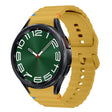 For Samsung Galaxy Watch 6 Classic Wave Pattern Stitched Silicone Watch Band(Yellow) - free shipping - PMC TechLife - Order now!
