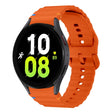 For Samsung Galaxy Watch 5 40 / 44mm Wave Pattern Stitched Silicone Watch Band(Orange) - free shipping - PMC TechLife - Order now!