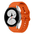 For Samsung Galaxy Watch 4 40 / 44mm Wave Pattern Stitched Silicone Watch Band(Orange) - free shipping - PMC TechLife - Order now!