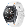 For Samsung Galaxy Watch3 41mm Wave Pattern Stitched Silicone Watch Band(White) - free shipping - PMC TechLife - Order now!