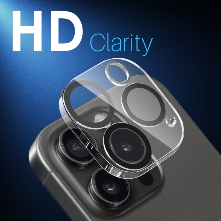For iPhone 16 Pro / 16 Pro Max NORTHJO Camera Lens Protector 3D Night Shot Tempered Glass Film(Black)