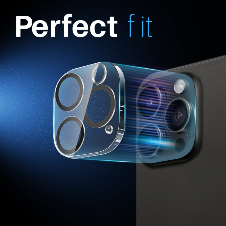 For iPhone 16 Pro / 16 Pro Max NORTHJO Camera Lens Protector 3D Night Shot Tempered Glass Film(Black)