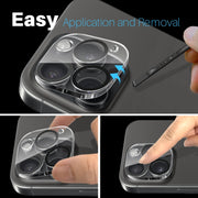 For iPhone 16 Pro / 16 Pro Max NORTHJO Camera Lens Protector 3D Night Shot Tempered Glass Film(Black)