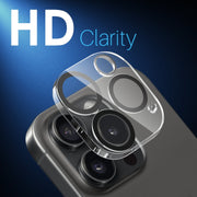 For iPhone 15 Pro / 15 Pro Max NORTHJO Camera Lens Protector 3D Night Shot Tempered Glass Film(Black)