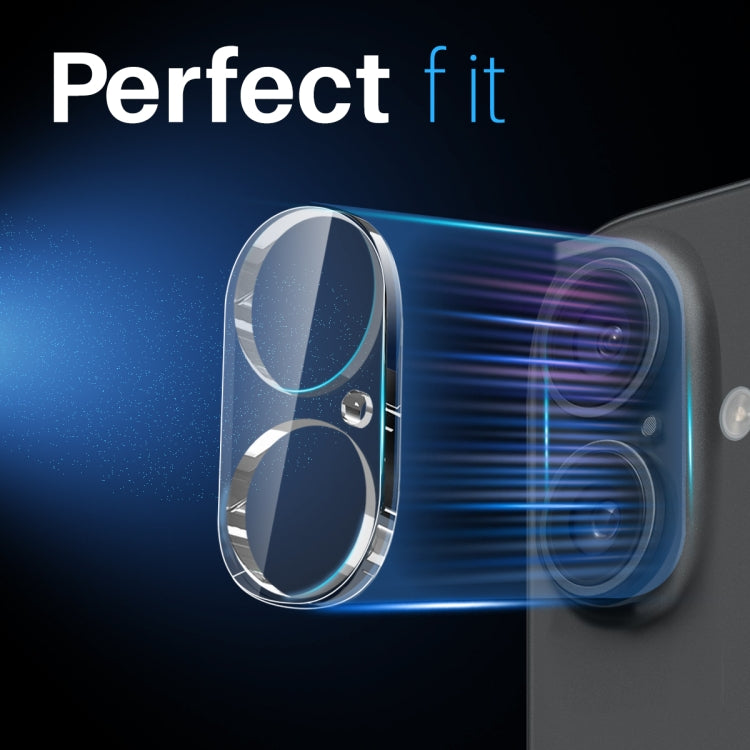 For iPhone 16 / 16 Plus NORTHJO Camera Lens Protector 3D HD Tempered Glass Film(Clear)