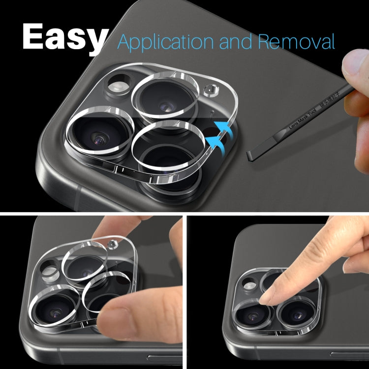 For iPhone 16 Pro / 16 Pro Max NORTHJO Camera Lens Protector 3D HD Tempered Glass Film(Clear)